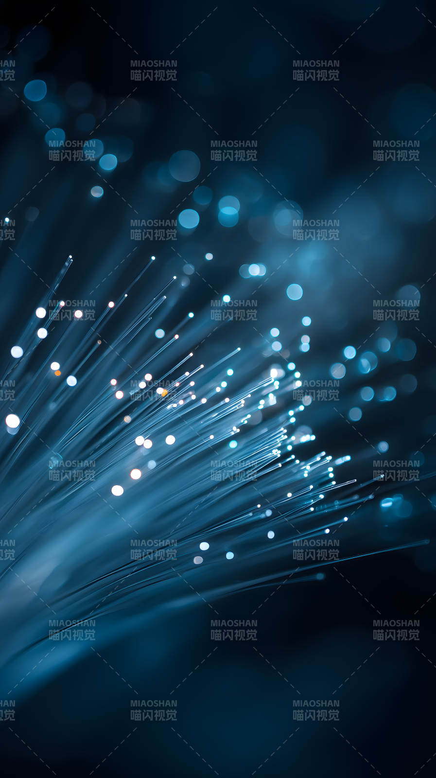 光纖夜景藍色浪漫-圖片