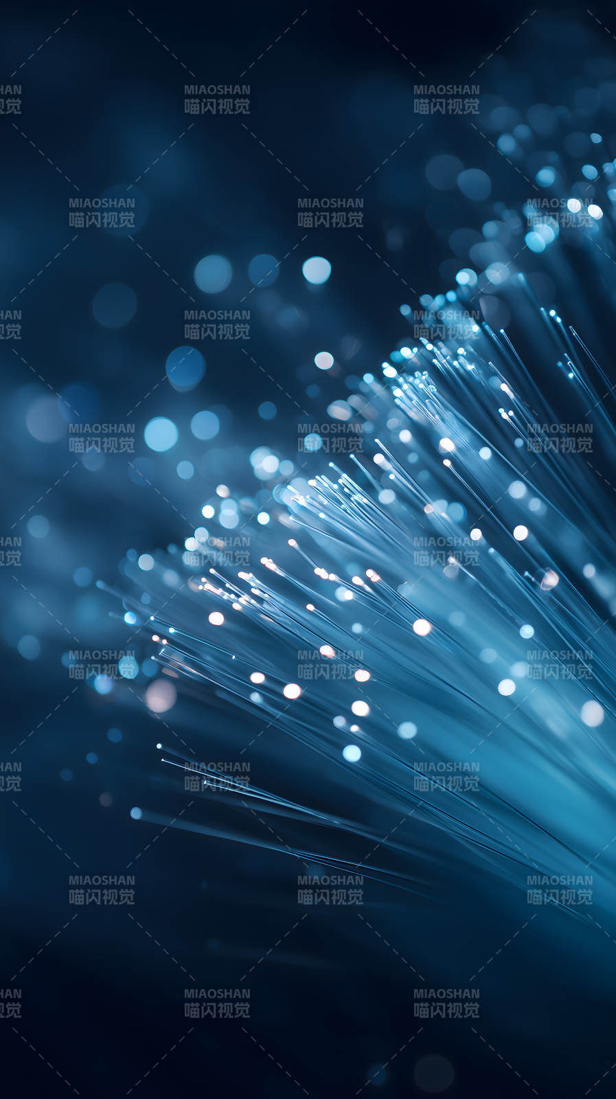 藍色光纖科技感十足-圖片
