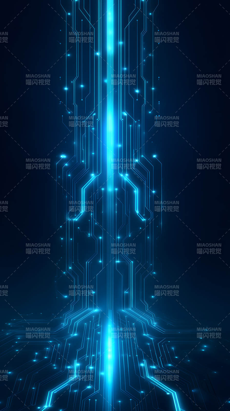 電路科技藍(lán)光背景-圖片