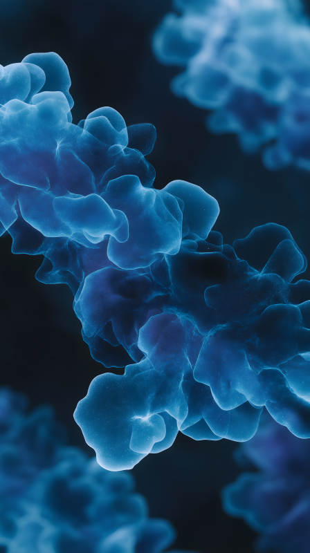 藍色煙霧抽象藝術-圖片