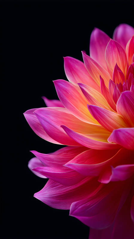 花瓣特寫色彩鮮艷-圖片