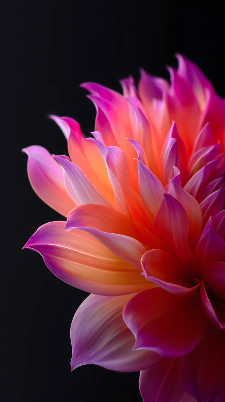 絢麗花瓣綻放光彩-圖片