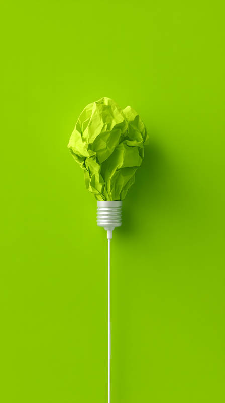 綠燈泡創(chuàng)意想法-圖片