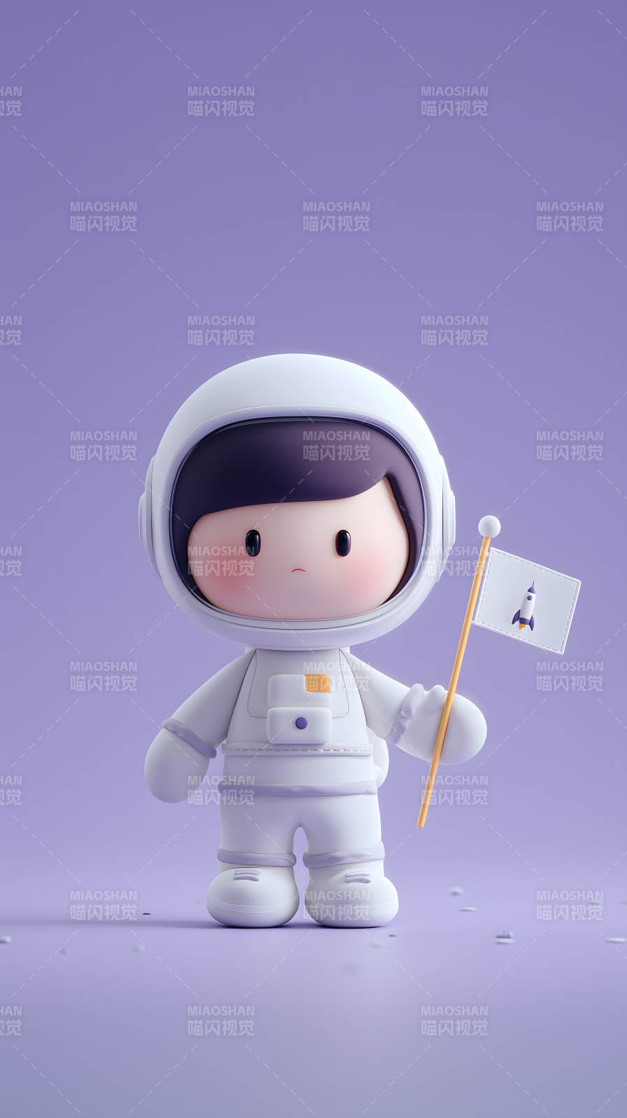 卡通宇航员插画-图片