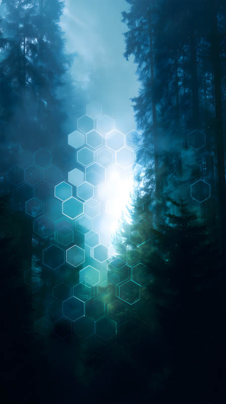 森林光芒科技感-圖片