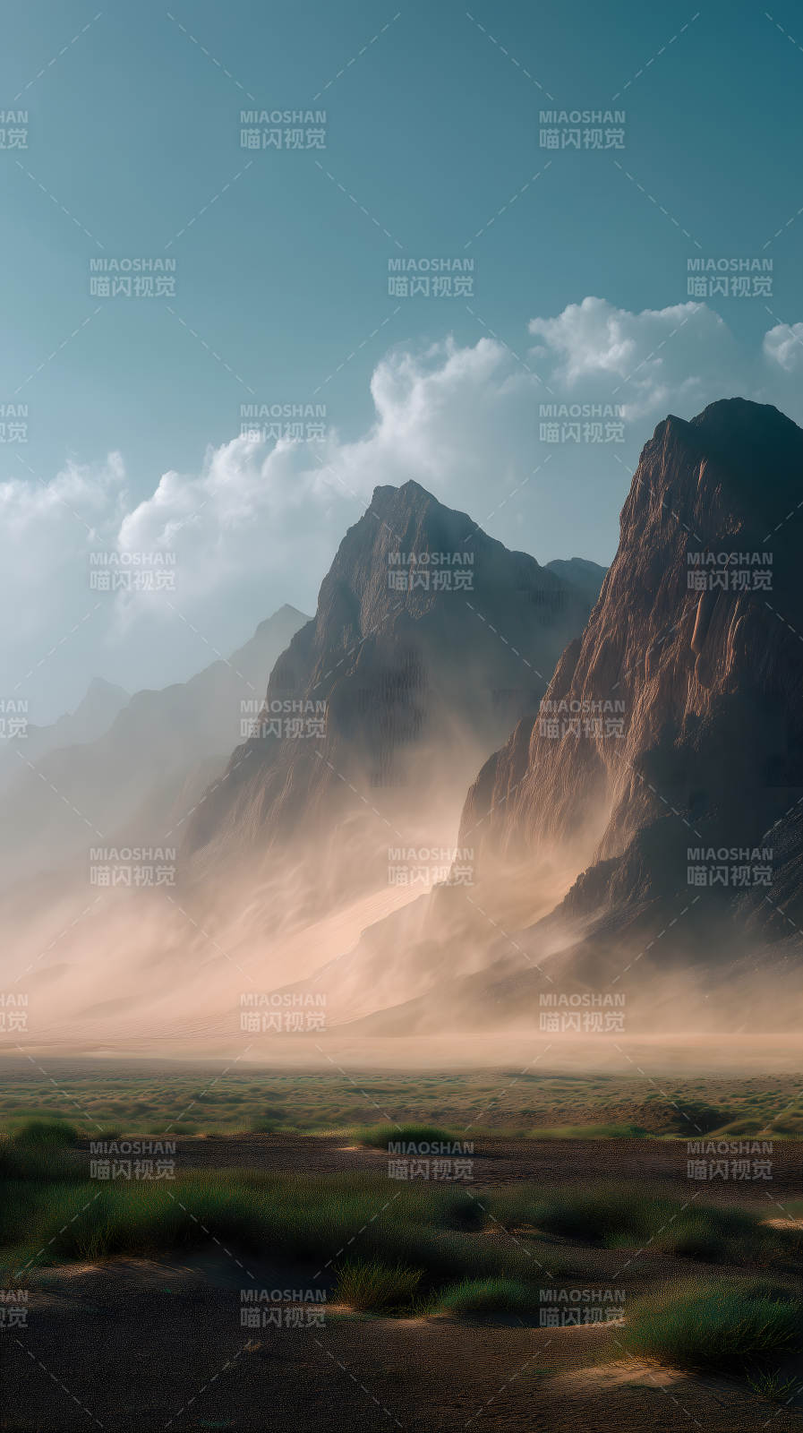 山巒云霧風光-圖片