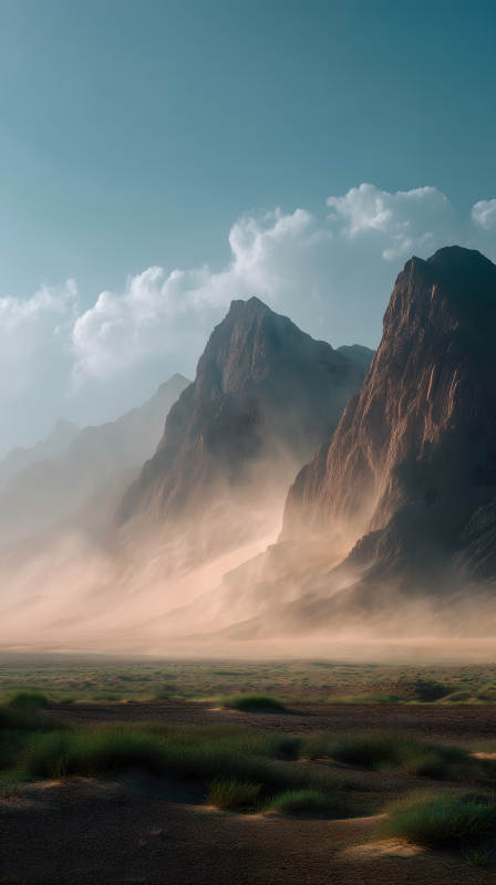 山巒云霧風光-圖片