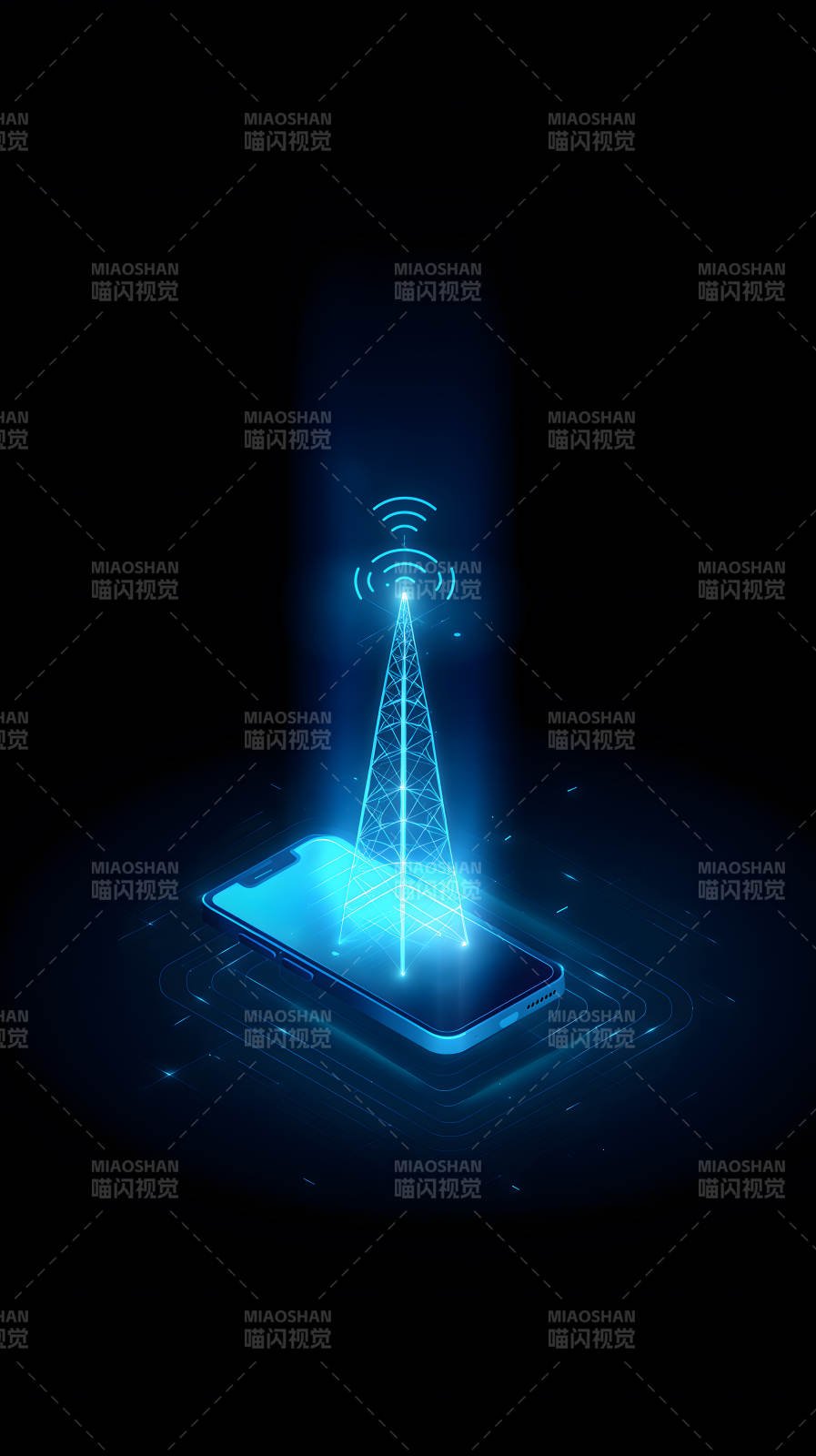 手機信號塔連接-圖片