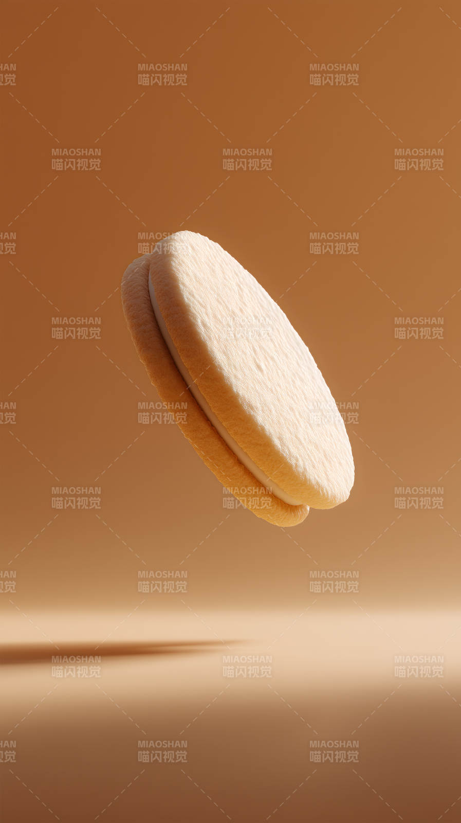 悬浮甜点特写-图片