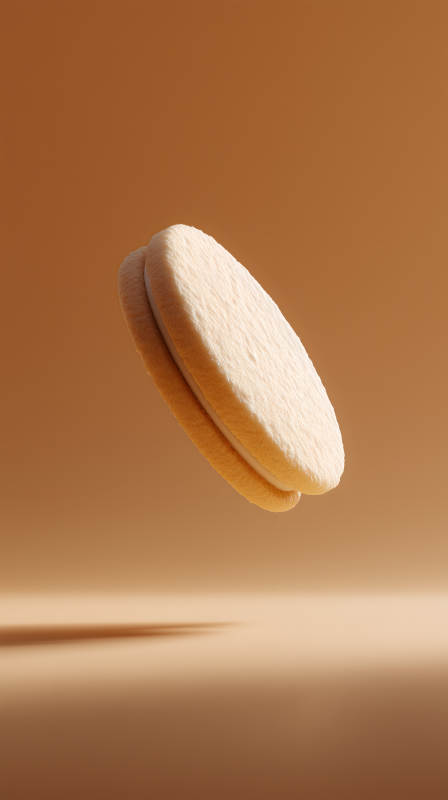 悬浮甜点特写-图片