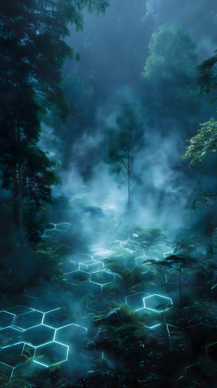 迷霧森林里的光-圖片