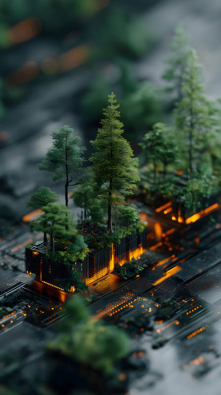 科技森林共生-圖片