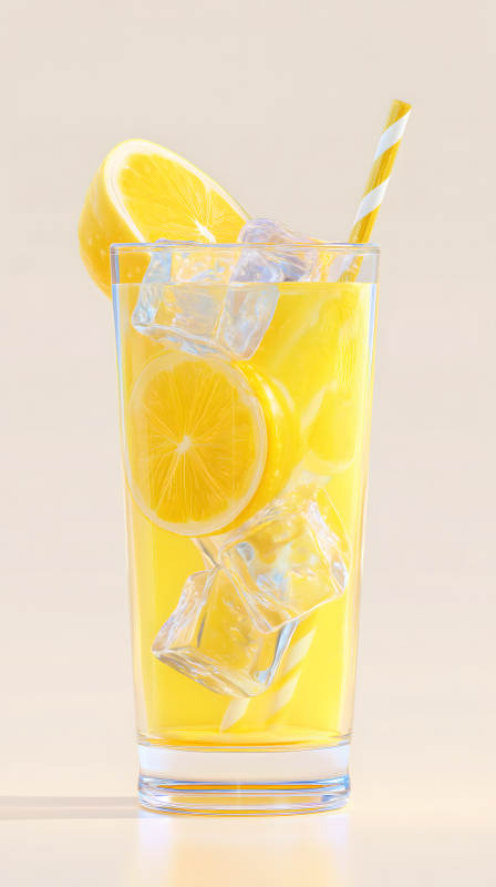 柠檬冰饮清凉解渴-图片