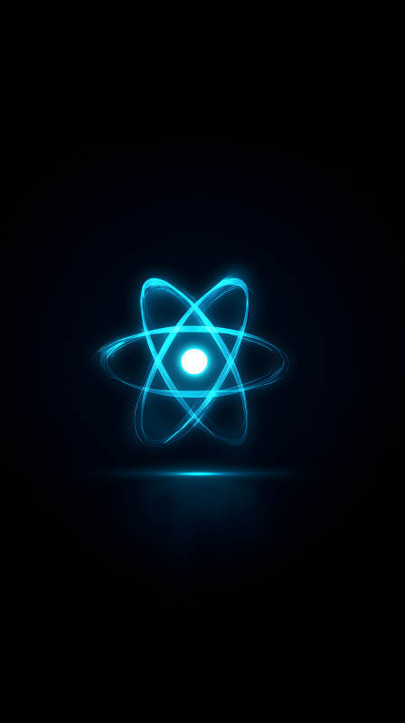 蓝色发光原子-图片