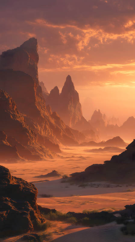 落日熔巖地貌-圖片