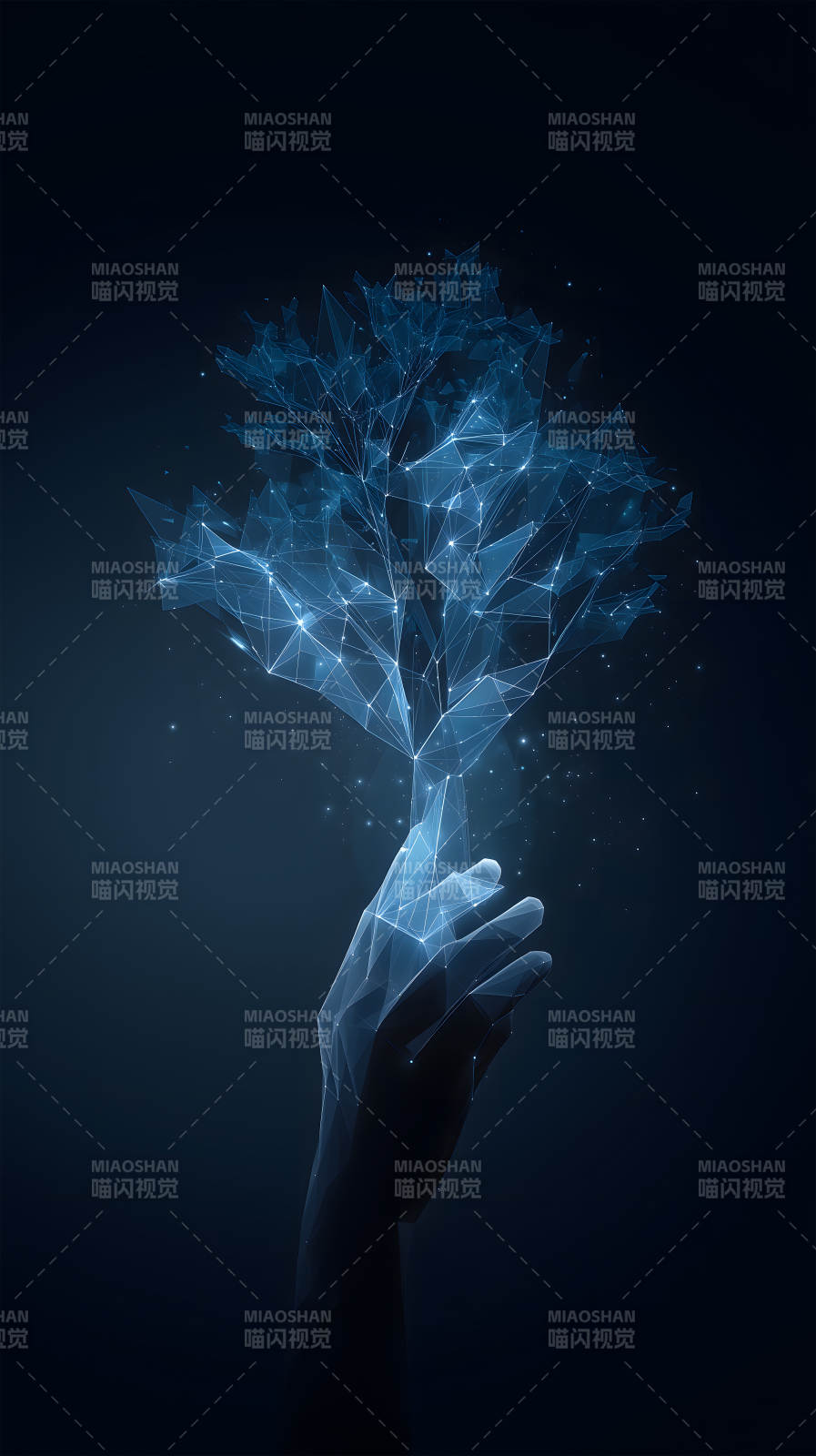 科技之树托举希望-图片