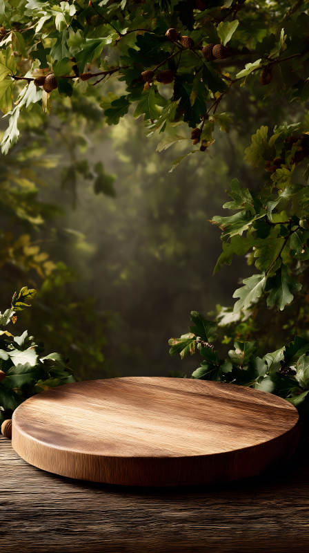 森林木臺展示氛圍-圖片