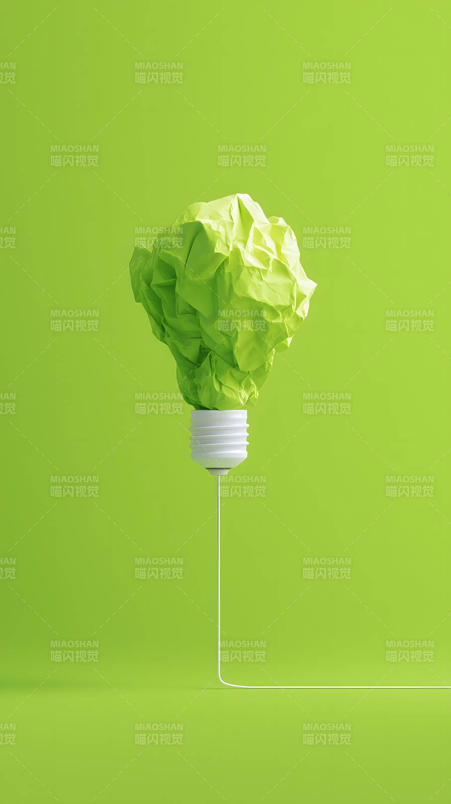 綠燈泡創(chuàng)意圖片-圖片