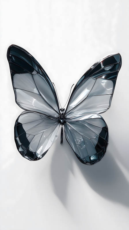 玻璃蝴蝶晶莹剔透-图片