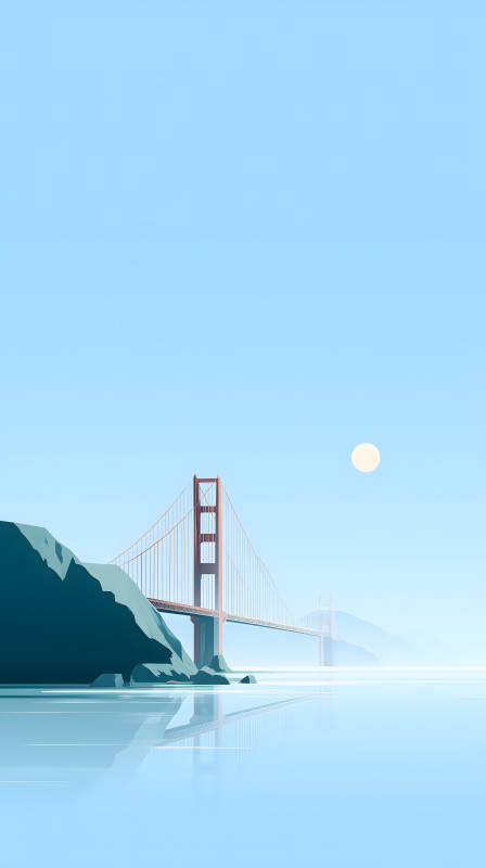 金门大桥海景静谧-图片