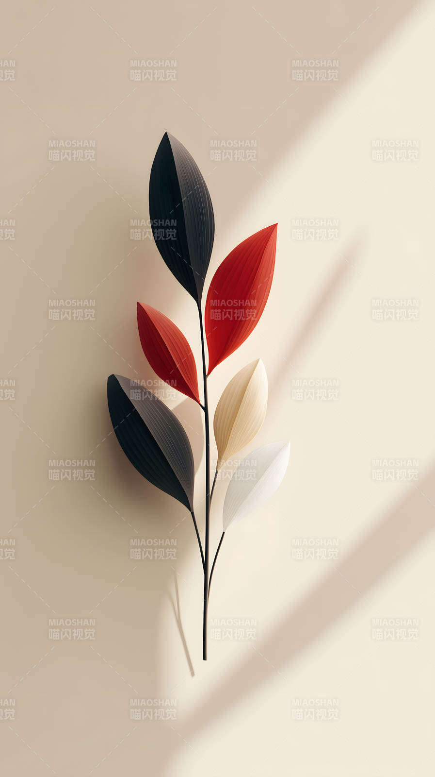 叶片艺术装饰风格-图片