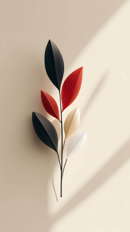 叶片艺术装饰风格-图片