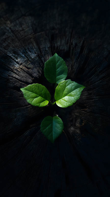 新生的希望发芽生长-图片