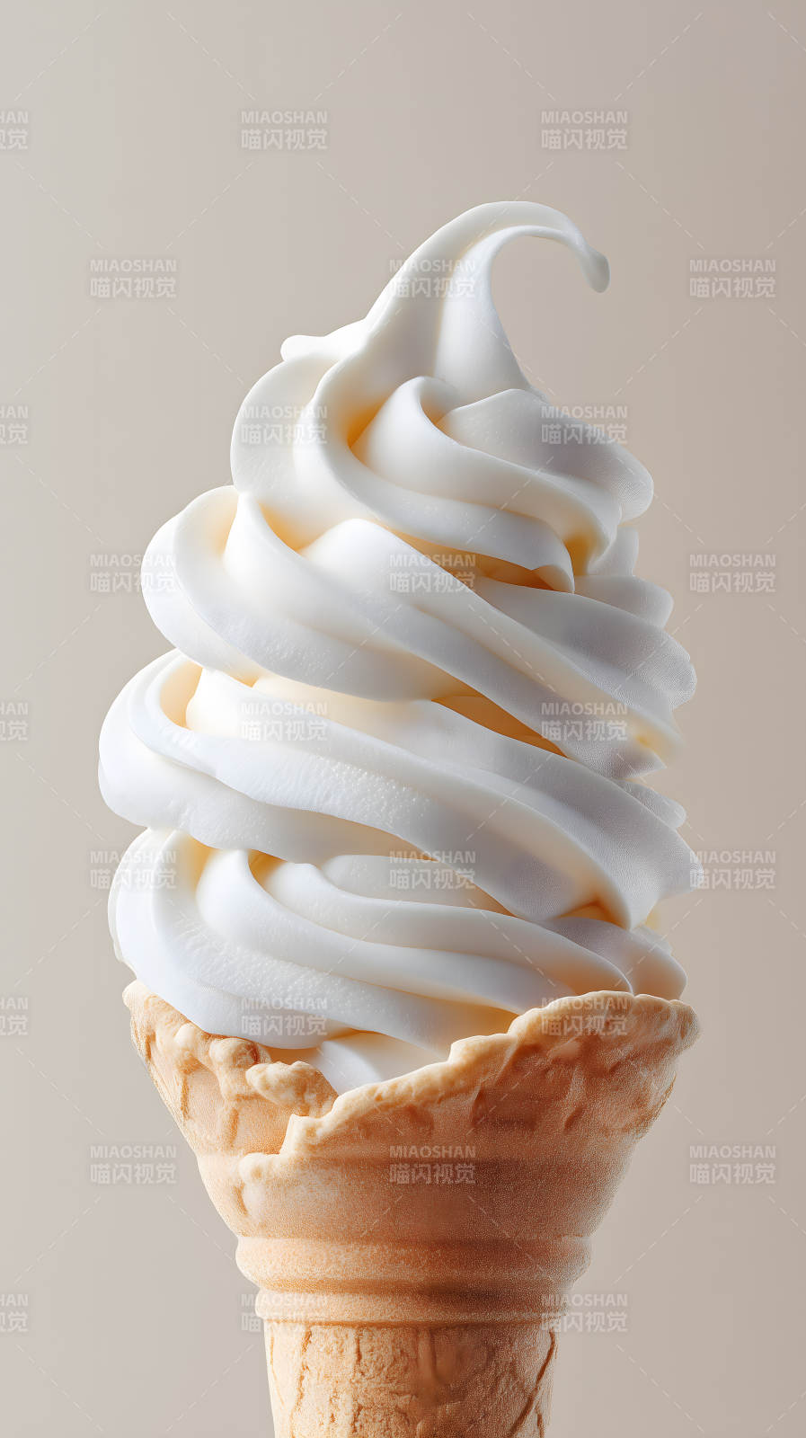 冰淇淋甜筒诱人特写-图片