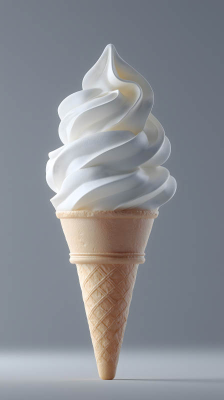 冰淇淋甜筒特寫細節-圖片