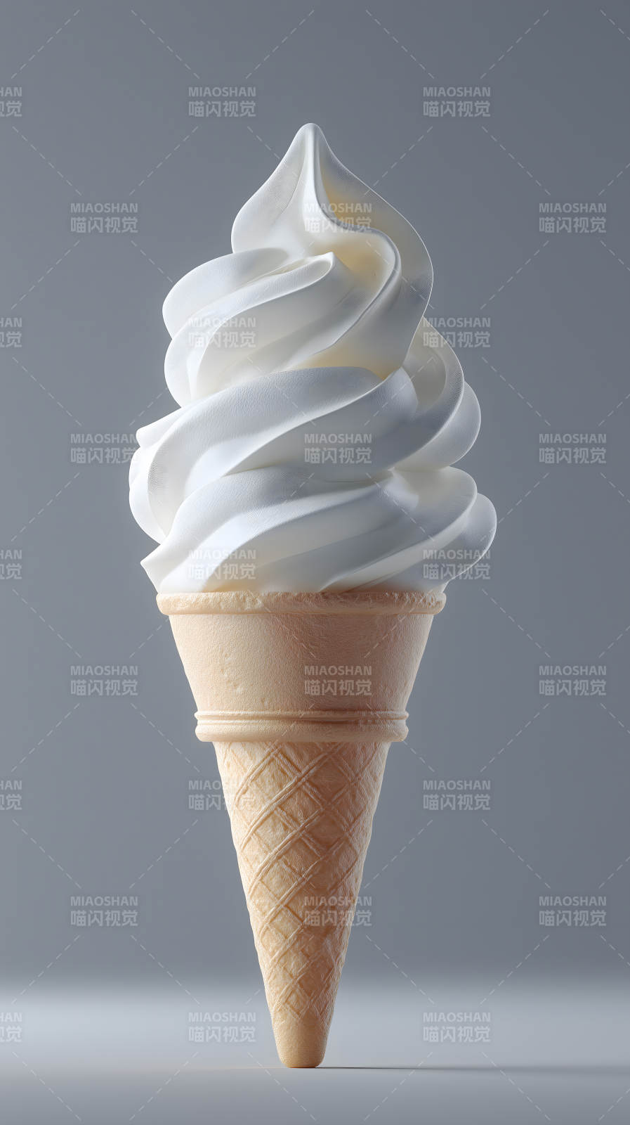 冰淇淋甜筒特寫細(xì)節(jié)-圖片