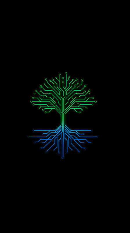 科技树黑底创意图-图片