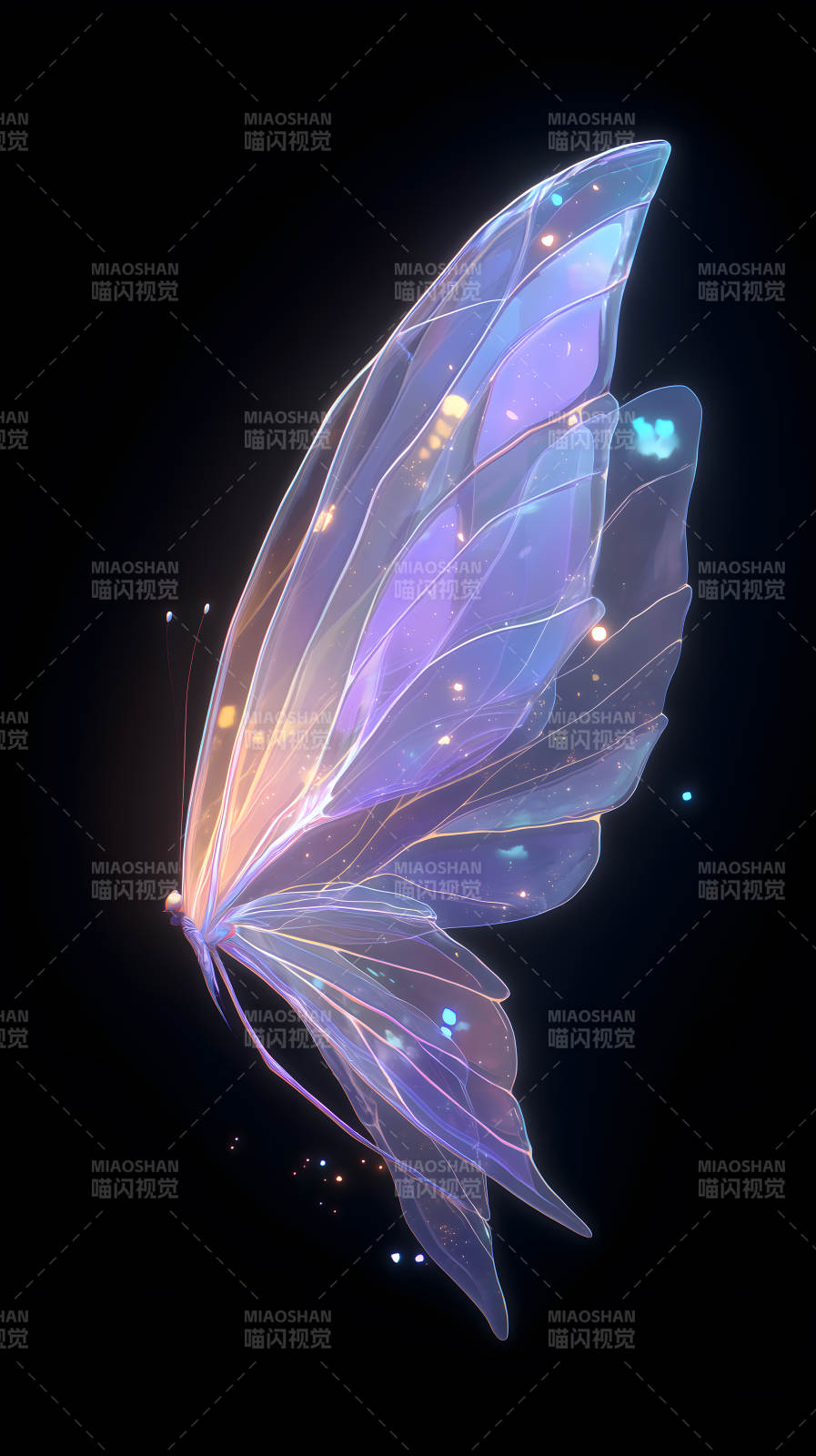 梦幻蝴蝶翅膀艺术-图片
