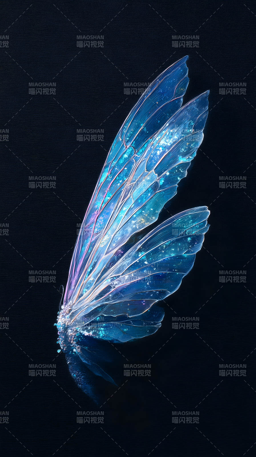 精靈翅膀晶瑩剔透-圖片