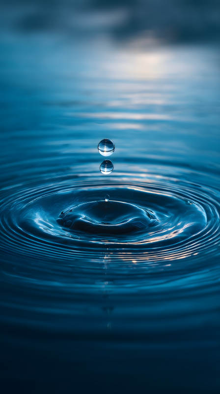 水滴涟漪瞬间定格-图片