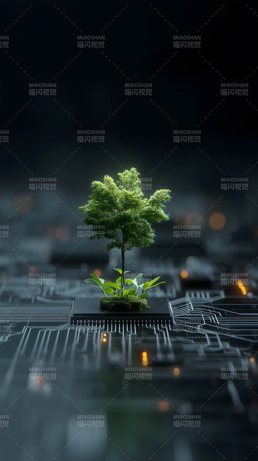 科技与自然的结合图片