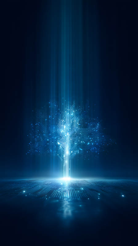 科技树的蓝色光芒-图片