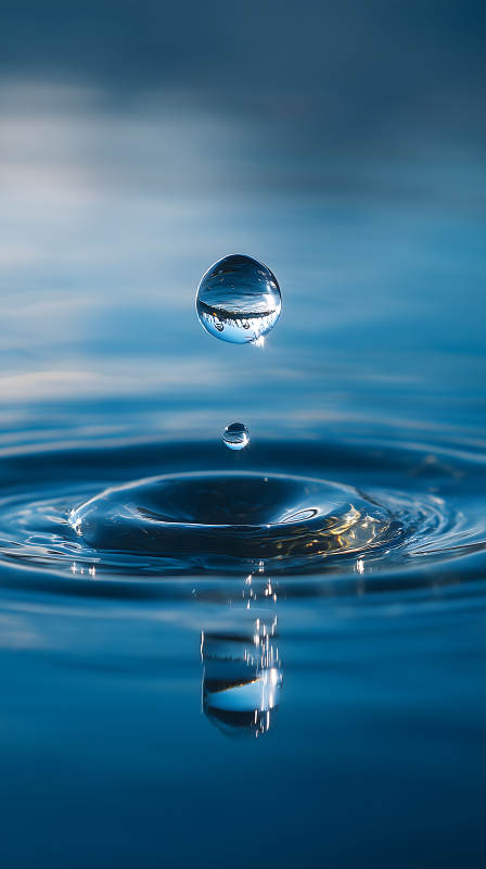 水滴漣漪瞬間-圖片