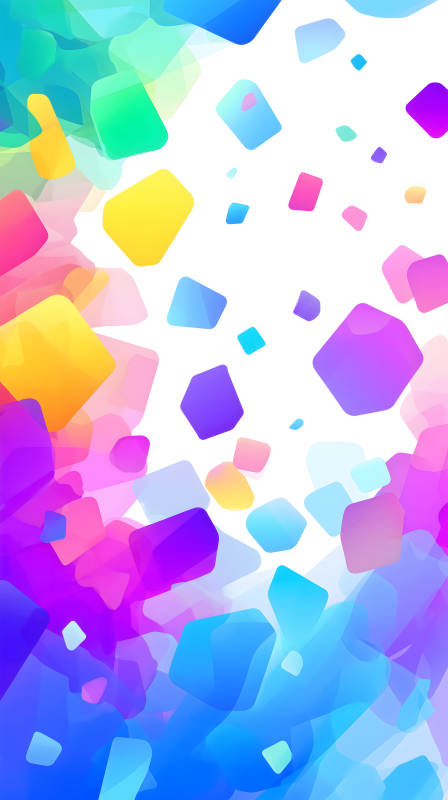 色彩斑斕的幾何形狀-圖片