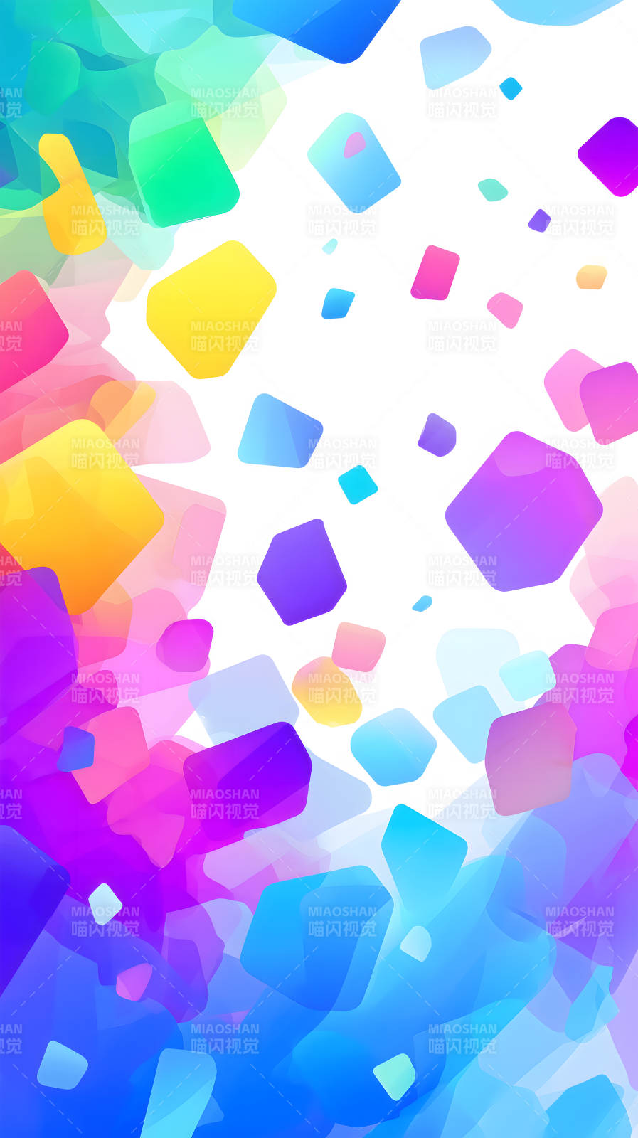 色彩斑斕的幾何形狀-圖片