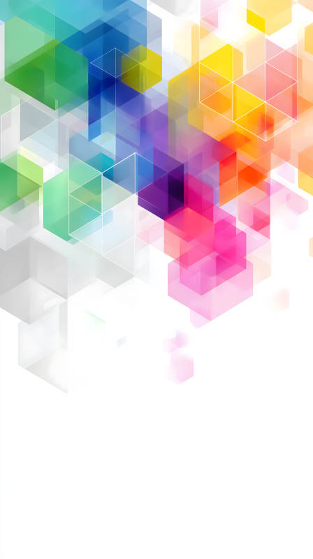 幾何圖形色彩繽紛-圖片