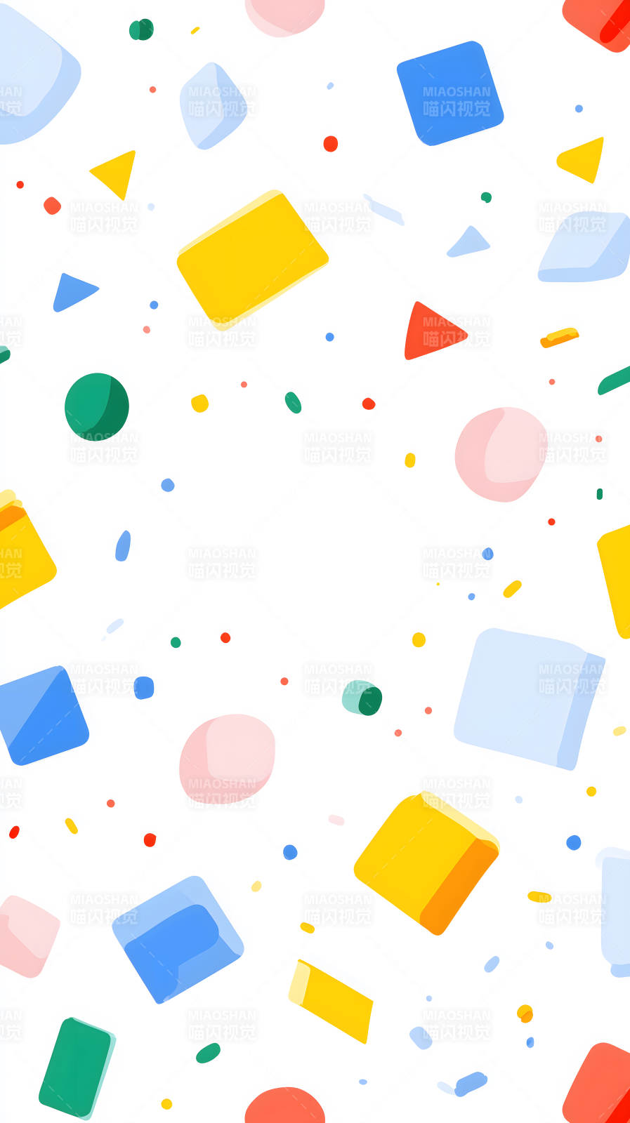 彩色幾何形狀構圖-圖片