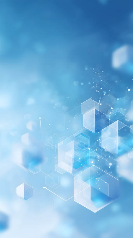 科技感藍調幾何-圖片