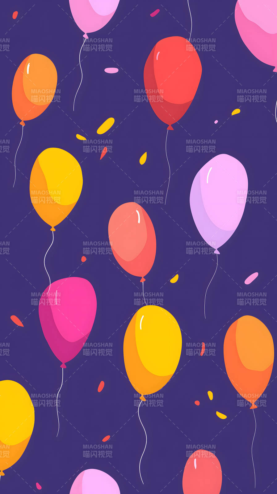 彩色氣球派對-圖片