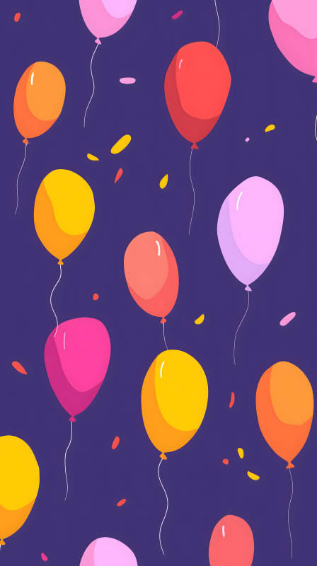 彩色氣球派對-圖片