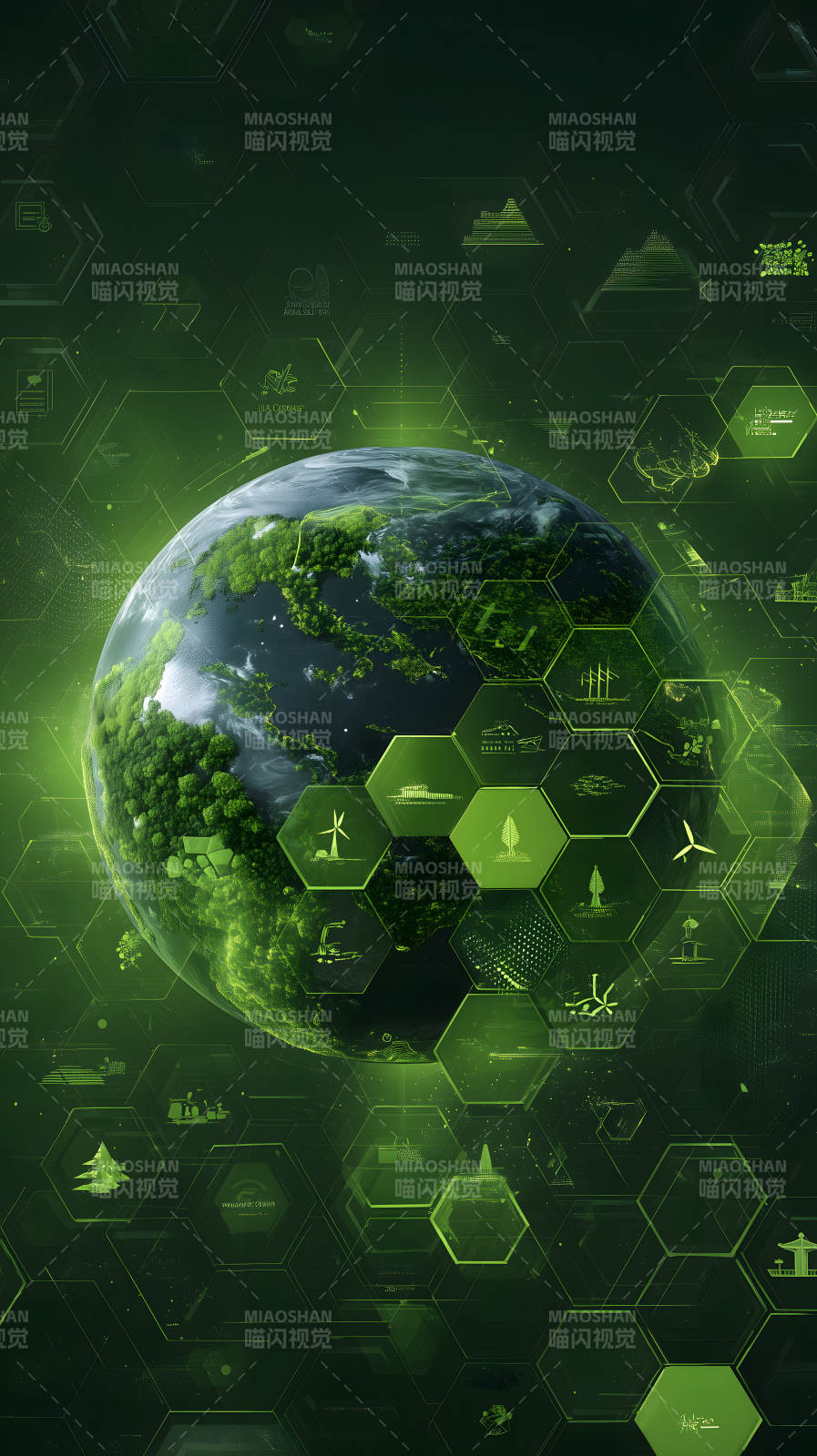 綠色地球生態系統-圖片