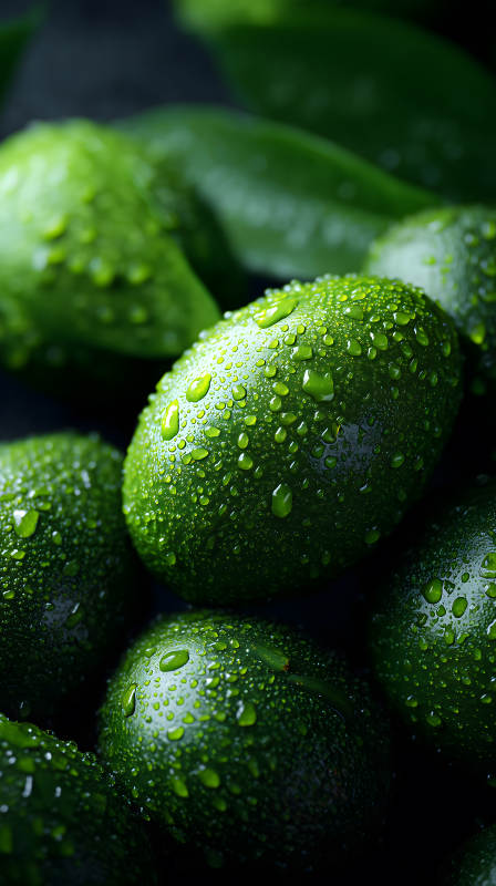 青翠欲滴的鱷梨-圖片