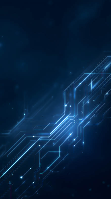 藍(lán)色電路圖科技感十足-圖片
