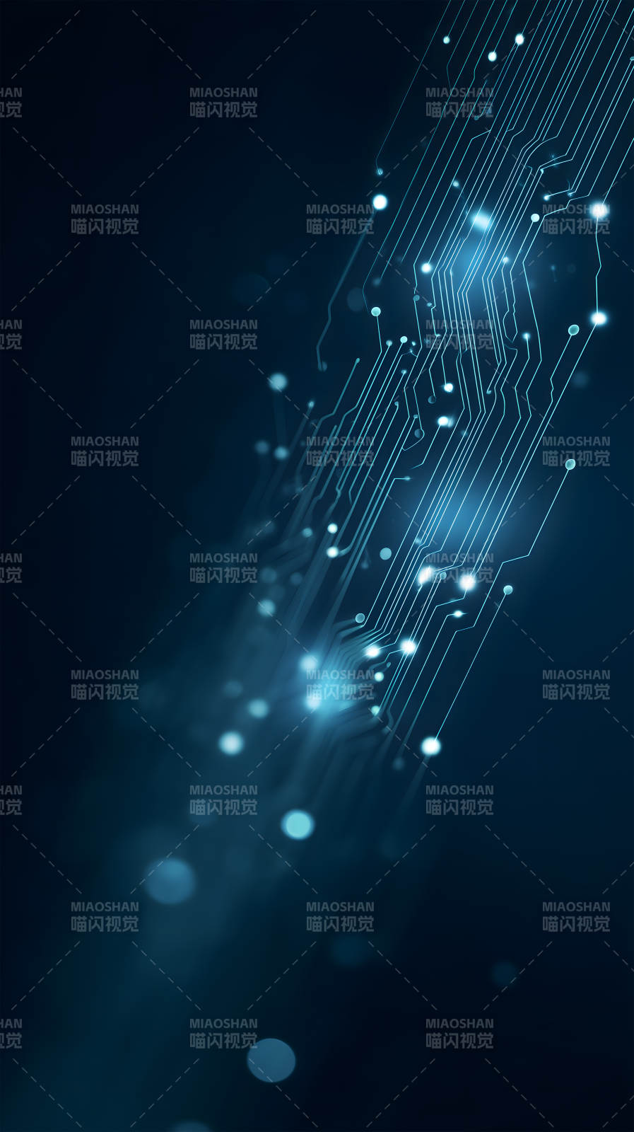 電路科技藍(lán)光背景-圖片