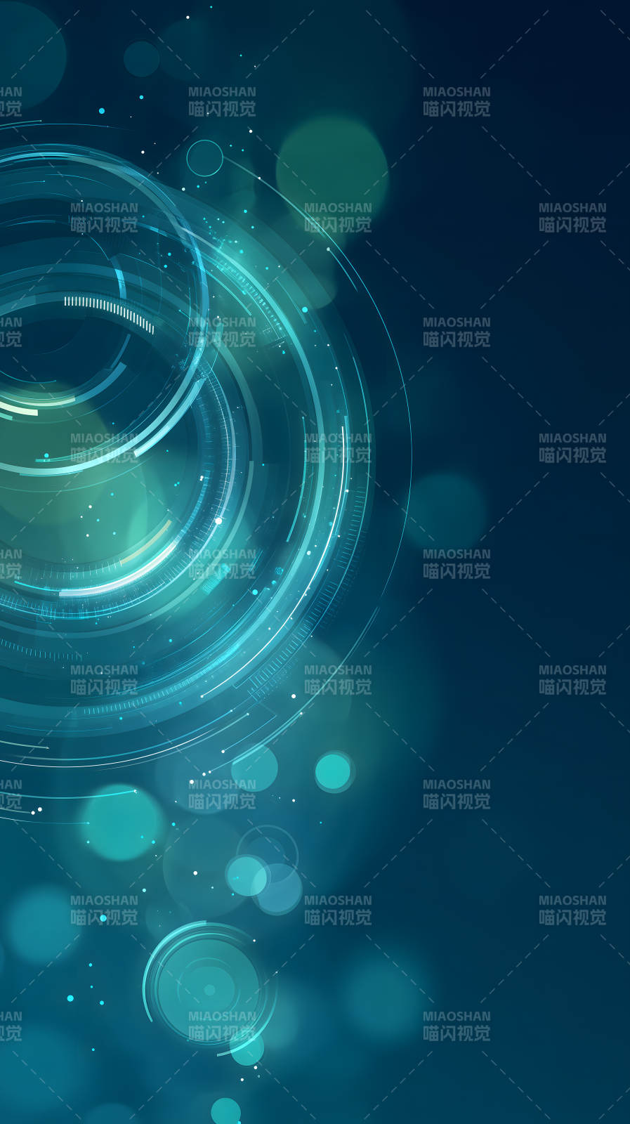 科技感十足的藍(lán)色背景-圖片