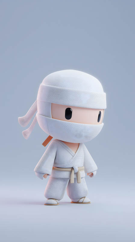 可愛(ài)忍者卡通形象-圖片